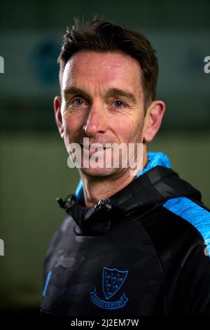 Sussex's James Kirtley, T20 Cheftrainer bei einer Fotoanbringung auf dem Central County Ground 1. in Hove. Bilddatum: Donnerstag, 31. März 2022. Stockfoto