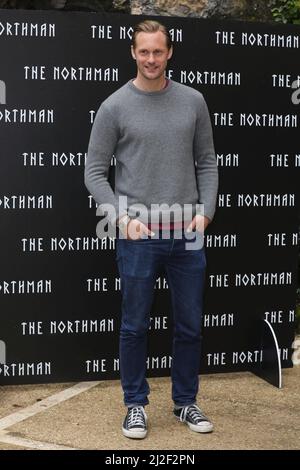 Rom, Italien. 01. April 2022. Rom, Hotel de Russie, Filmfotokall „The Northman“. Bild: Alexander Skarsgard Kredit: Unabhängige Fotoagentur/Alamy Live News Stockfoto