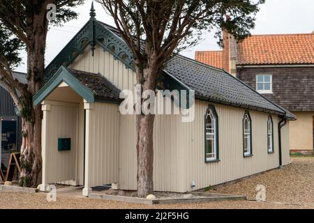 Alte Kapelle auf dem Grünen, Walberswick, Suffolk Stockfoto