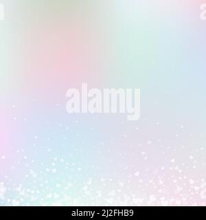 Weißes Herz liebt Konfettis. Valentinstag Gradient gut aussehende Hintergrund. Fallende transparente Herzen Konfetti auf zarten Hintergrund. Außergewöhnlich Stock Vektor