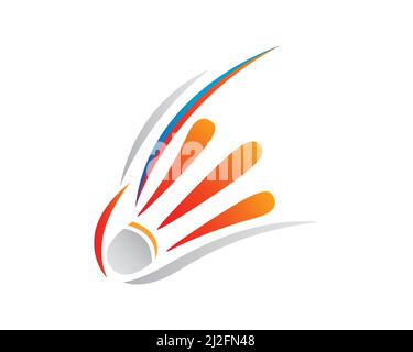 Kreative Bunte Badminton Symbol Illustration Vektor Stock Vektor