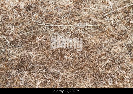 Ein braunes Wolltuch in Nahaufnahme Stockfoto