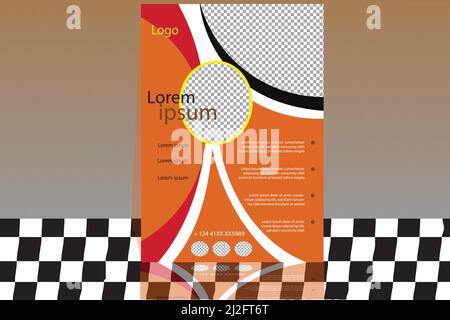 Flayer Design Vektor-Vorlage EPS-Format Vektor-Vorlage Stock Vektor