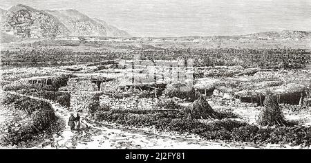 Alte Stadt von Jerusalem, Palästina. Israel, Naher Osten, Orient. Syrien von Charles Louis Lortet (1836-1909) Le Tour du Monde 1882 Stockfoto