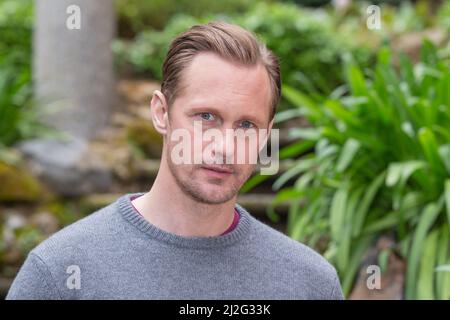 Rom, Italien. 01. April 2022. Alexander Skarsgard nimmt an der Fotoaufnahme des Films 'der Nordmann' in Rom Teil (Foto: Matteo Nardone/Pacific Press/Sipa USA) Quelle: SIPA USA/Alamy Live News Stockfoto