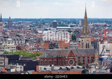 Das Stadtbild von Antwerpen mit historischen Gebäuden in Belgien Stockfoto