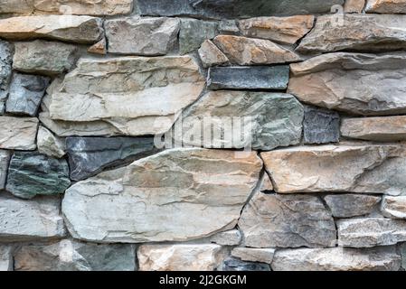 Steinwandmuster für Hintergründe Stockfoto