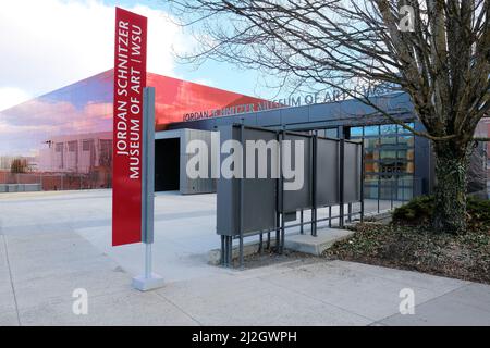 Jordan Schnitzer Museum of Art auf dem Campus der Washington State University in Pullman, Washington, USA; gestaltet von Jim Olson von Olson Kundig. Stockfoto
