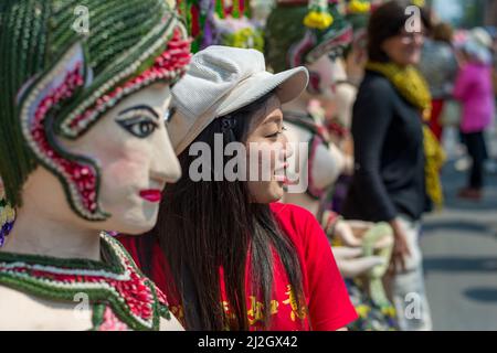 Das berühmte Chiang Mai Blumenfest. Chiang Mai ist ein wichtiges Reiseziel im Norden Thailands. Stockfoto