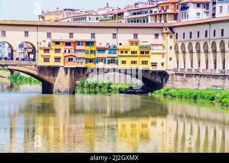 Ponte Vecchio, Florenz, Toskana, Italien, Europa Stockfoto
