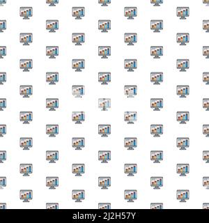 Vektor-Infografik, Programmierung, Codierung, Website-Muster mit verschiedenen Symbolen. Stock Vektor