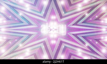 Ein abstraktes, funkelndes Starburst-Hintergrundbild. Stockfoto
