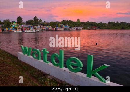 Ohoijang Watdek ist ein Dorf im Kei Kecil Unterbezirk, Südost-Maluku, Maluku, Indonesien. Genommen @Ohoijang Watdek, Southeast Maluku Regency, Ma Stockfoto