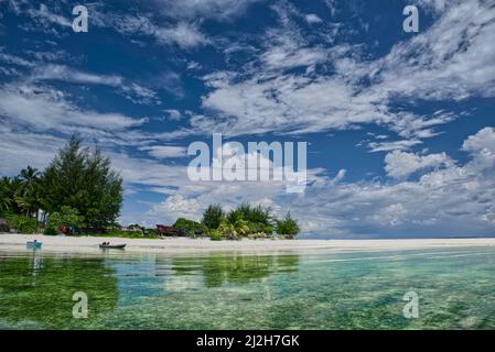 Der Anbau von Algen in West Little Kei wurde @West Kei kecil, Southeast Maluku Regency, Maluku, Indonesien, durchgeführt Stockfoto