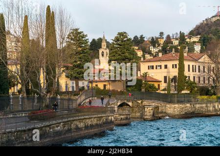 Italien, Como, Villen und Resorts am Comer See Stockfoto