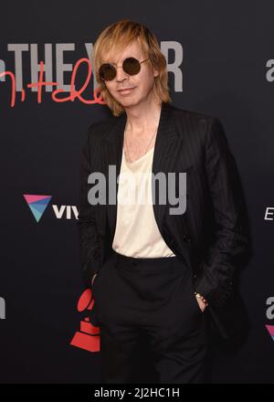 Las Vegas, USA. 01. April 2022. Beck beim jährlichen MusiCares Person of the Year Tribute to Joni Mitchell 31., der am 1. April 2022 im MGM Grand Conference Center - Marquee Ballroom in Las Vegas, NV, stattfindet, auf dem roten Teppich. (Foto von Scott Kirkland/Sipa USA) Quelle: SIPA USA/Alamy Live News Stockfoto