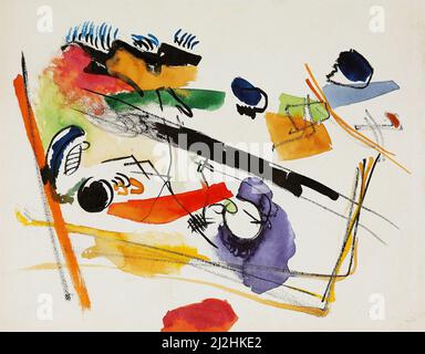 Gemälde von Wassily Kandinsky, 1910s. Ohne Titel (1913) Stockfoto