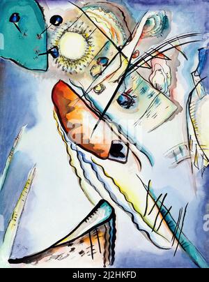 Gemälde von Wassily Kandinsky, 1910s. Ohne Titel (Ohne Titel) (1916) Aquarell. Stockfoto