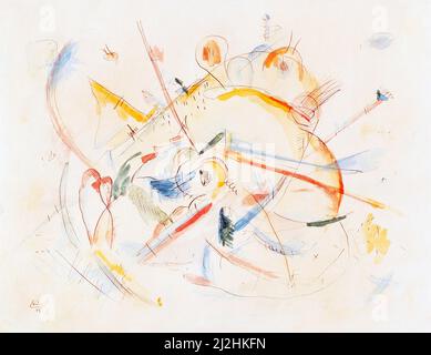 Gemälde von Wassily Kandinsky, 1910s. Ohne Titel (1915) Ohne Titel. Stockfoto