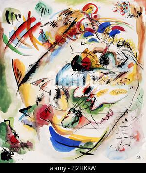 Gemälde von Wassily Kandinsky, 1910s - Entwurf zur Traumerischen Improvisation (1913) Stockfoto