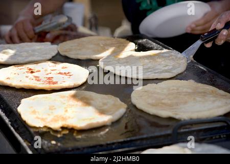 Gegrillte Tortillas im Cinco de Mayo Stockfoto