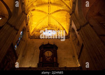 Die Wunder der Kathedrale von Sevilla eine der größten gotischen Kathedralen der Welt Stockfoto