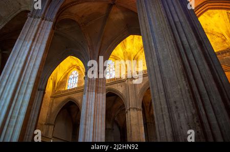 Die Wunder der Kathedrale von Sevilla eine der größten gotischen Kathedralen der Welt Stockfoto