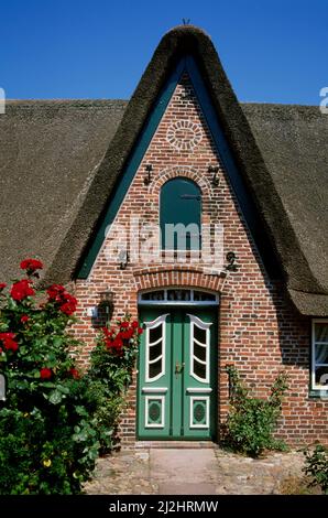 Altes Haus in Keitum, Sylt, Schleswig-Holstein, Deutschland, Europa Stockfoto