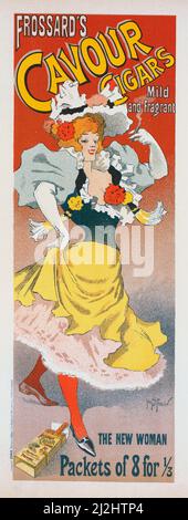 Georges Meunier, Belle Epoque, Vintage Poster, Frossards Cavour Zigarren (1896) Stockfoto