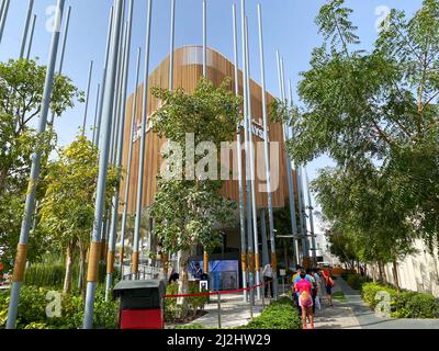 '3.26.2022 - Dubai, VAE - Malaysia Pavilion in Expo 2020 Jubilee District eine globale Veranstaltung zu Nachhaltigkeit und zukünftigen Innovationen' Stockfoto