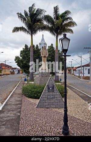 RITAPOLIS, MINAS GERAIS, BRASILIEN - 27. JANUAR 2020: Öffentlicher Platz im Stadtzentrum Stockfoto