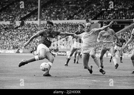 Everton 1-0 Coventry, Charity Shield Fußballspiel im Wembley Stadium, London, Samstag, 1.. August 1987. Aktion Abgleichen Stockfoto