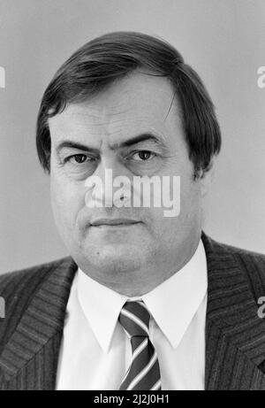 John Prescott MP, Mitglied des Parlamentes für Hull East und Schattenminister für Beschäftigung, Freitag, 9.. Januar 1987. Stockfoto