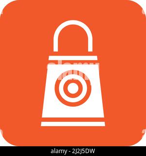 Einkaufstasche Vektor Icon Design Illustration Stock Vektor