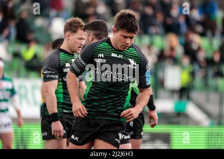 Treviso, Italien. 02. April 2022. Dave Heffernan (Connacht Rugby) während Benetton Rugby vs Connacht Rugby, United Rugby Championship match in Treviso, Italien, April 02 2022 Kredit: Unabhängige Fotoagentur/Alamy Live Nachrichten Stockfoto