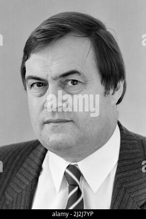 John Prescott MP, Mitglied des Parlamentes für Hull East und Schattenminister für Beschäftigung, Freitag, 9.. Januar 1987. Stockfoto