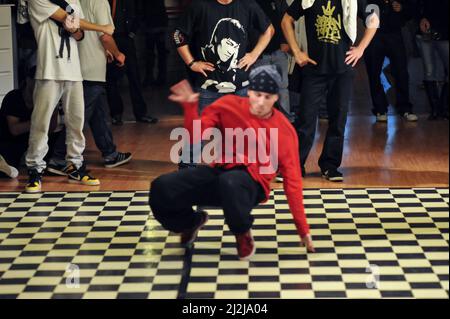 Rome, Italy 22/10/2010: Hip Hop Dance Battle, Mitreo del Corviale © Andrea Sabbadini Stockfoto