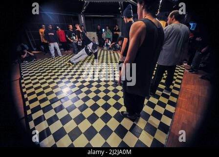 Rome, Italy 22/10/2010: Hip Hop Dance Battle, Mitreo del Corviale © Andrea Sabbadini Stockfoto