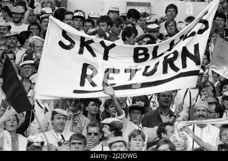 Everton 1-0 Coventry, Charity Shield Fußballspiel im Wembley Stadium, London, Samstag, 1.. August 1987. Stockfoto