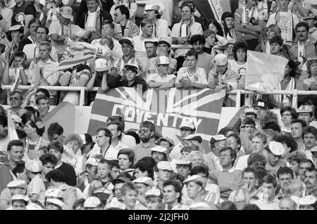 Everton 1-0 Coventry, Charity Shield Fußballspiel im Wembley Stadium, London, Samstag, 1.. August 1987. Stockfoto