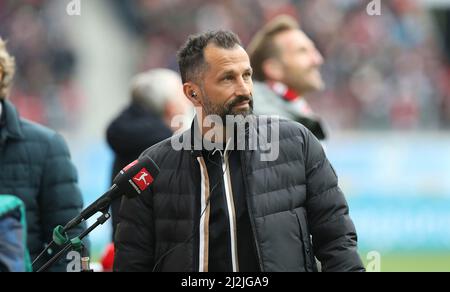 Freiburg, Deutschland. 02. Apr, 2022. firo 1.Bundesliga. 2021/2022 Fußball: Fuvuball: 02.04.2022 SC Freiburg - FC Bayern Mvºnchen Muenchen Hasan Salihamidzic, Halbfigur Credit: dpa/Alamy Live News Stockfoto