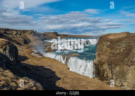 Gulfoss, island Stockfoto