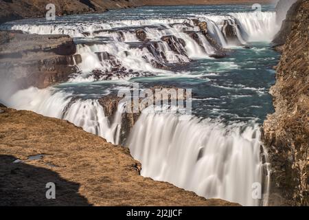 Gulfoss, island Stockfoto