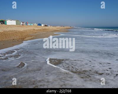 Sinah Beach, Hayling Island, Hampshire, England, Großbritannien Stockfoto