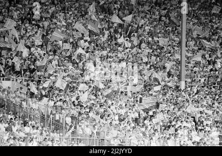 Everton 1-0 Coventry, Charity Shield Fußballspiel im Wembley Stadium, London, Samstag, 1.. August 1987. Stockfoto