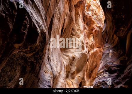 Wadi Ghuweir Canyon Landschaft, Jordanien. Stockfoto