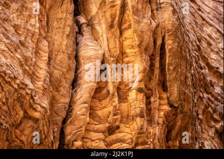 Wadi Ghuweir Canyon Landschaft, Jordanien. Stockfoto