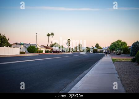103. Avenue in Sun City, Arizona, USA Stockfoto
