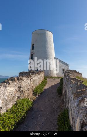 Twr Mawr Leuchtturm, llanddwyn Island, Anglesey, North Wales, UK. Stockfoto