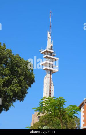 Marganit Tower, ein Wolkenkratzer in HaKirya, Tel Aviv, Israel Stockfoto